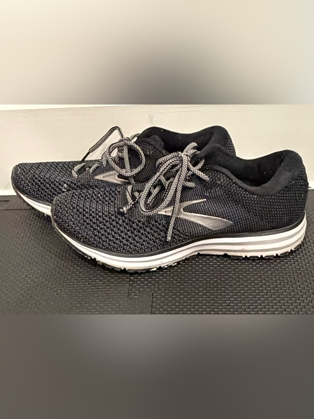 Brooks Women’s Black and Silver Athletic Running Shoes